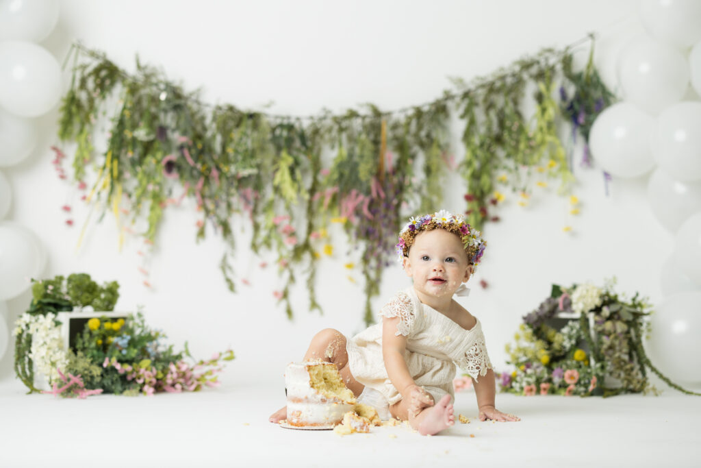 wildflower cake smash