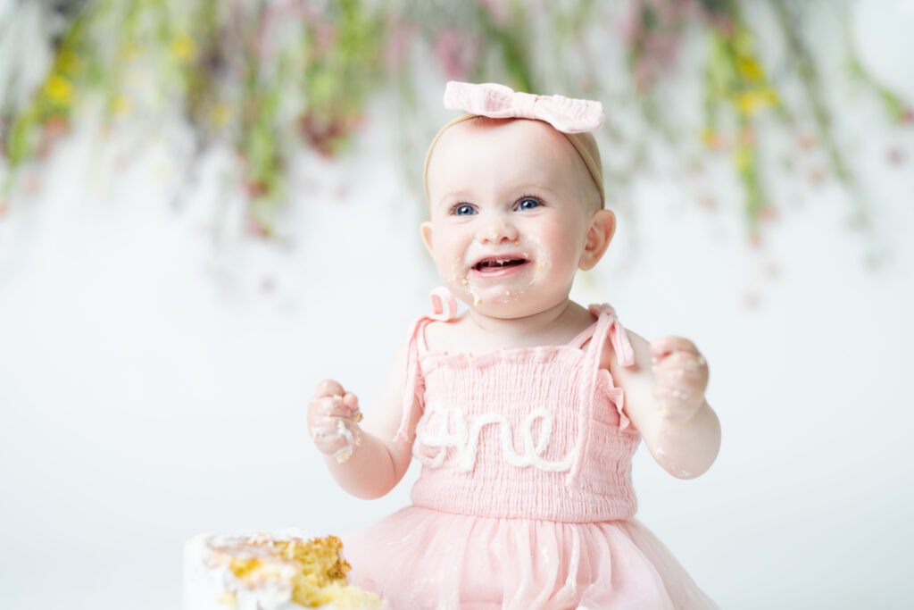 girl eating cake 