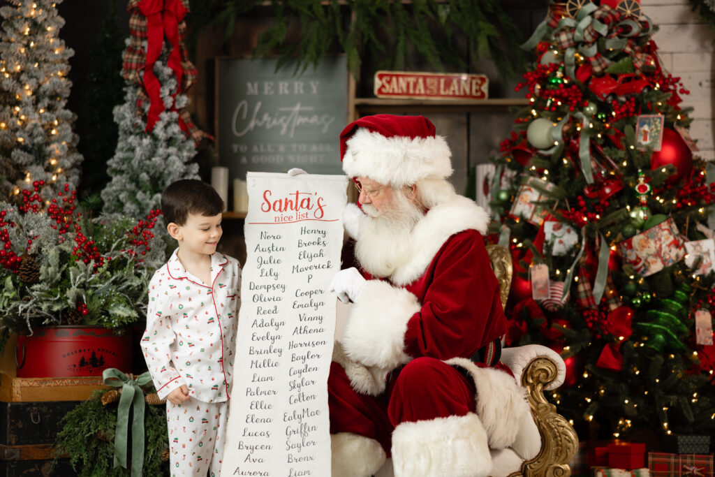 boy excited to see name on list 