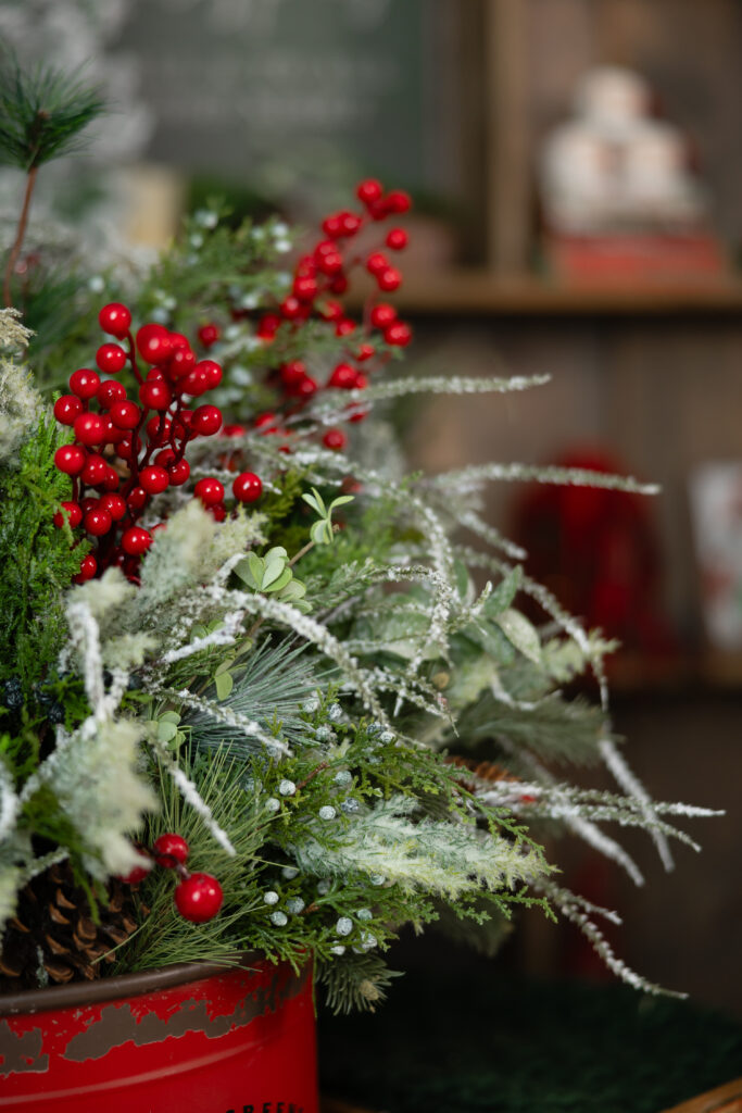 christmas floral arrangement 