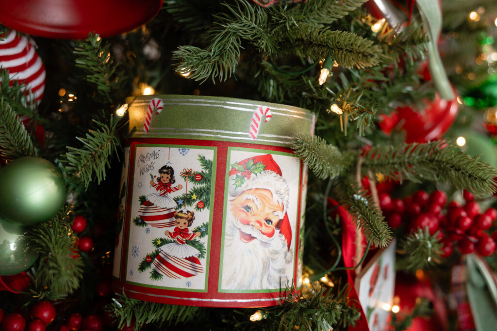 christmas tree decor bucket santa