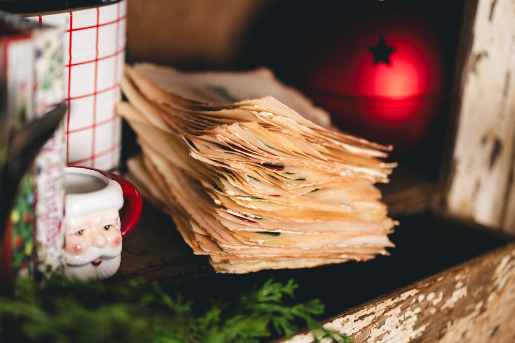 Handmade Nice List Certificate for Santa Experience in Canton studio